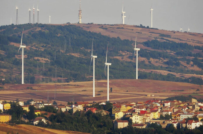 megaimpianto eolico montebello a tuscania