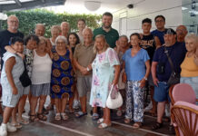 Bassano in Teverina-il sindaco Romoli in visita ai soci del Centro Sociale Agorà a Igea Marina