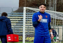 Sorianese, il giovane attaccante Giuseppe Innocenzi entra nel gruppo della prima squadra Giuseppe Innocenzi