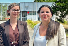 La sindaca Chiara Frontini con Daniela Minelli, direttrice del carcere viterbese