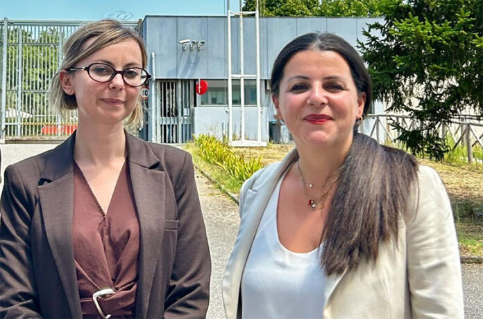 La sindaca Chiara Frontini con Daniela Minelli, direttrice del carcere viterbese