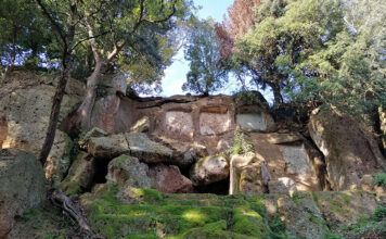 Tombe Lattanzi nella necropoli rupestre di Norchia,visite straordinarie al cantiere di scavo