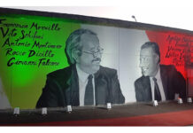 Restaurato il murale dedicato a Giovanni Falcone e Paolo Borsellino, realizzato nel 2020 al quartiere Riello di Viterbo Restaurato il murale dedicato a Giovanni Falcone e Paolo Borsellino