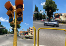 La pericolosità dei Semafori non funzionanti a Viterbo, incrocio via Rosselli -via Capocci in tutte e tre le direzioni