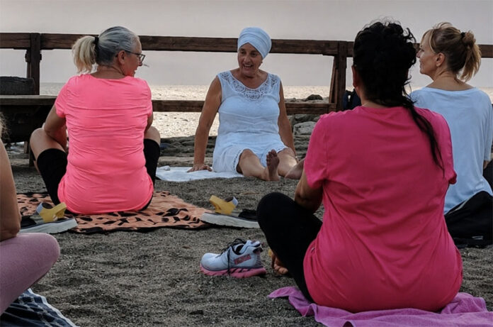 Saluto al tramonto-yoga a tarquinia