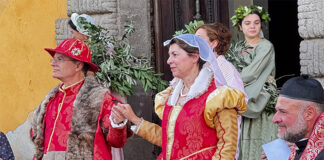 Al Castello di San Michele in Teverina rievocazione delle nozze tra Ottaviano e Virginia Baglioni e banchetto rinascimentale San Michele in Teverina-rievocazione delle nozze Baglioni