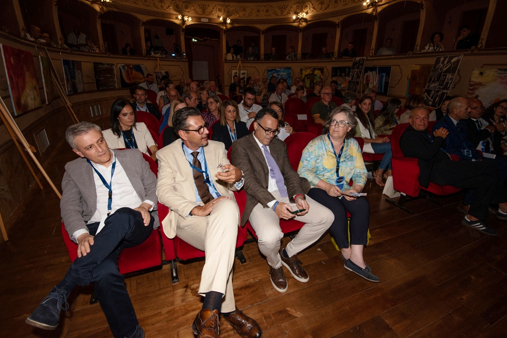 Antonio Massella, direttore Agenzia delle entrate ufficio di Viterbo, il consigliere regionale Vincenzo D'Antò, il viceprefetto vicario Antonio Nino Caputo e la sindaca Alessandra Terrosi