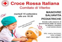 CRI Viterbo, allestimento corso manovre salvavita pediatriche
