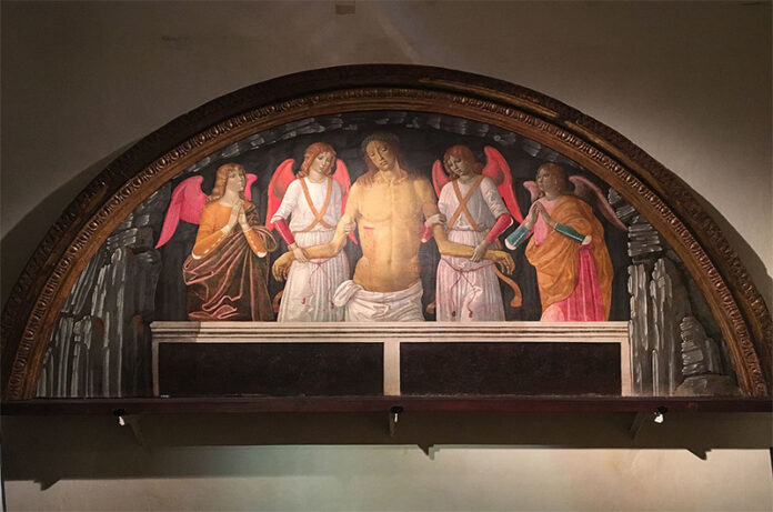 Cristo in Pietà tra gli Angeli-pala di Girolamo di Benvenuto del Guasta Cristo in Pietà tra gli Angeli-pala di Girolamo di Benvenuto del Guasta