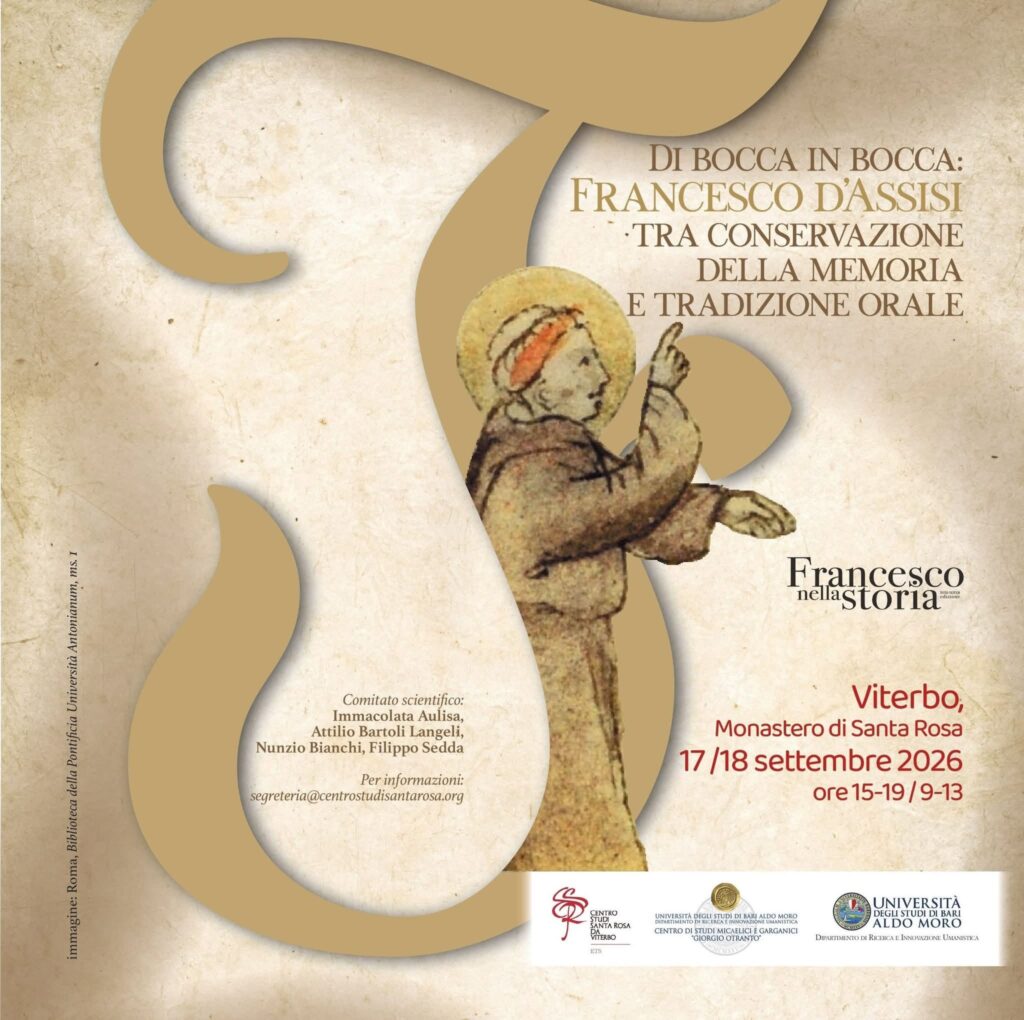 Il convegno Di bocca in bocca francesco d'Assisi