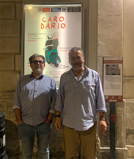 Luca Grazzini con Antonio Capra
