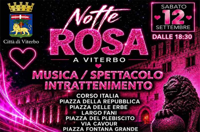 Viterbo la Notte Rosa.