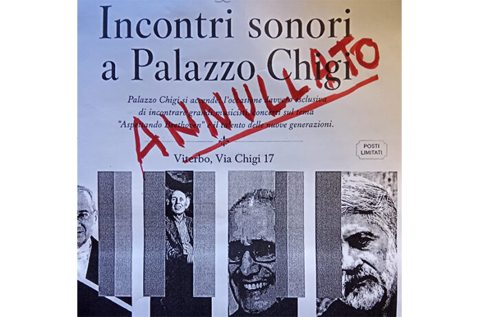 annullato Incontri a Palazzo Chigi 2026