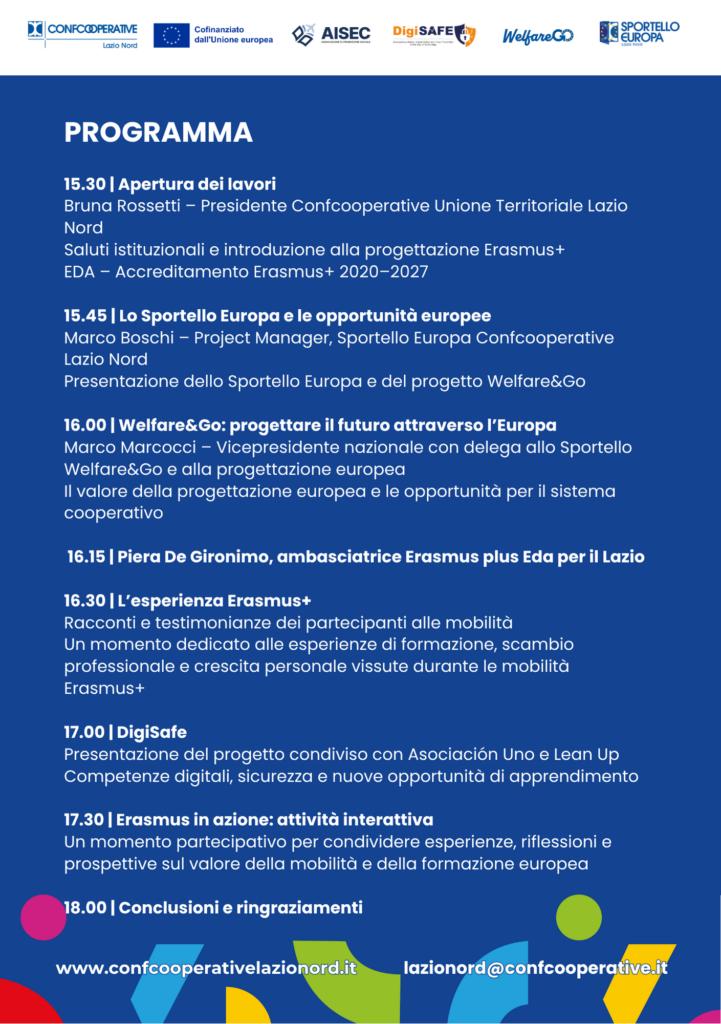 Programma Competenze cooperative on the road Erasmus Days